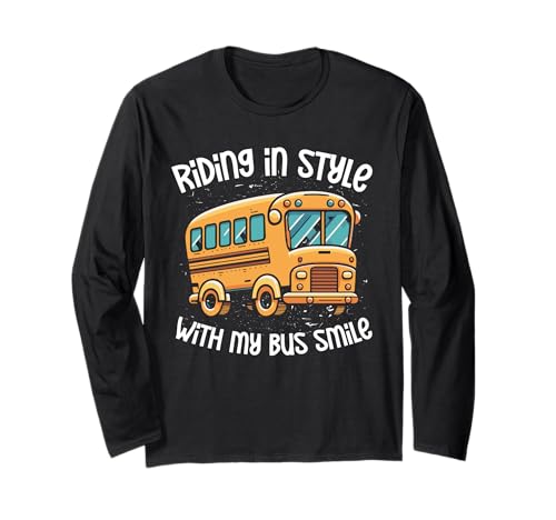 Schulbusfahrer Humor Lustiger Busfahrer Frauen Männer Langarmshirt von Lustiger Sarkasmus Schulbus Busfahrer Humor