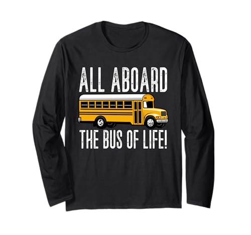 Schulbusfahrer Humor Lustiger Busfahrer Frauen Männer Langarmshirt von Lustiger Sarkasmus Schulbus Busfahrer Humor