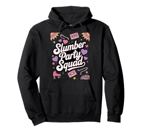 Mädchen im Schlafvarty -Kader Sleepover Pyjama Pullover Hoodie von Lustiger Slumber Party -Kader