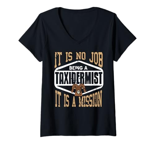 Damen Präparator Sein Ist Berufung Nicht Nur Arbeit T-Shirt mit V-Ausschnitt von Lustiger Spruch Für Tierpräparatoren