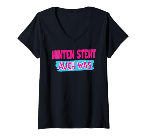 Damen Arbeiten Witziger Lustiger Spruch Sprüche Spaß Teddybär Fun T-Shirt mit V-Ausschnitt von Lustiger Spruch Fun | Geschenk Herren & Damen