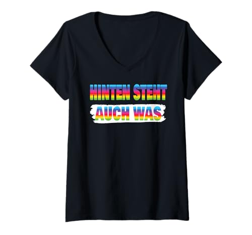Damen Arbeiten Witziger Lustiger Spruch Sprüche Spaß Teddybär Fun T-Shirt mit V-Ausschnitt von Lustiger Spruch Fun | Geschenk Herren & Damen