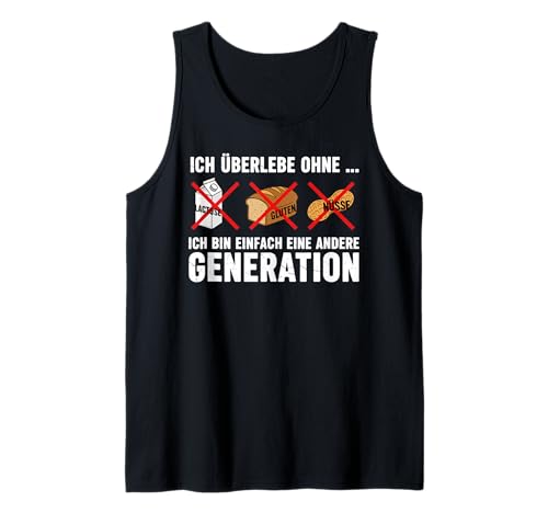 Herren ICH Bin EINFACH EINE ANDERE Generation. Lactose Gluten Nüsse Tank Top Herren ICH Bin EINFACH EINE ANDERE Generation. Lactose Gluten Nüsse Tank Top von Lustiger Spruch Geschenk für Generation Z