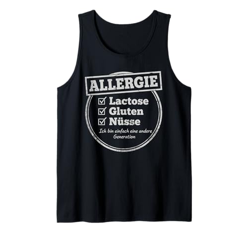 Herren ICH Bin EINFACH EINE ANDERE Generation. Lactose Gluten Nüsse Tank Top Herren ICH Bin EINFACH EINE ANDERE Generation. Lactose Gluten Nüsse Tank Top von Lustiger Spruch Geschenk für Generation Z
