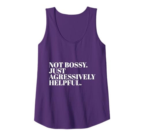Damen Not Bossy Just Aggressively Helpful Mama Sarkastischer Humor Tank Top Damen Not Bossy Just Aggressively Helpful Mama Sarkastischer Humor Tank Top von Lustiger Spruch Geschenke Frauen Mutter Muttertag