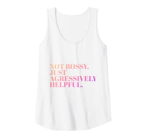 Damen Not Bossy Just Aggressively Helpful Mama Sarkastischer Humor Tank Top Damen Not Bossy Just Aggressively Helpful Mama Sarkastischer Humor Tank Top von Lustiger Spruch Geschenke Frauen Mutter Muttertag