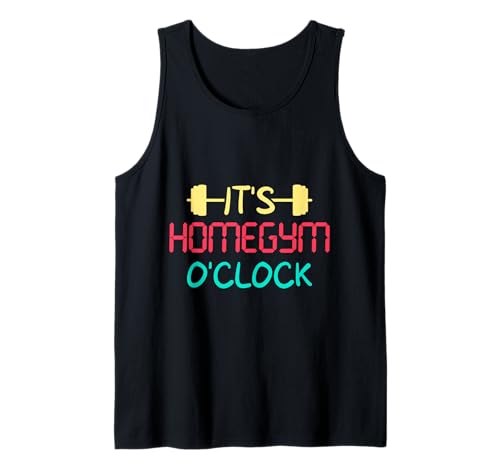 Herren Fitnessfanatiker Homegym O'Clock Calisthenics Gym Tank Top von Funny Saying Workout Shirts Burpees Shirts