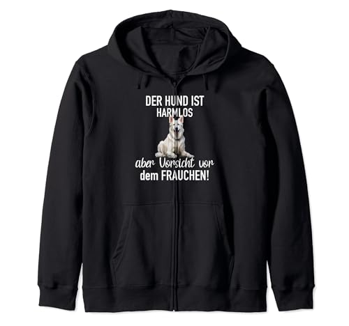 Weißer Schäferhund Hunde Liebhaber Lustiger Spruch Damen Kapuzenjacke Weißer Schäferhund Hunde Liebhaber Lustiger Spruch Damen Kapuzenjacke von Lustiger Weißer Schäferhund für Hundebesitzer