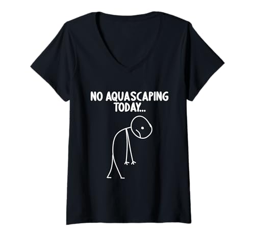 Damen aquascaping Hobby lustiges aquascaping T-Shirt mit V-Ausschnitt Damen aquascaping Hobby lustiges aquascaping T-Shirt mit V-Ausschnitt von Lustiger aquascaping Spruch Shop