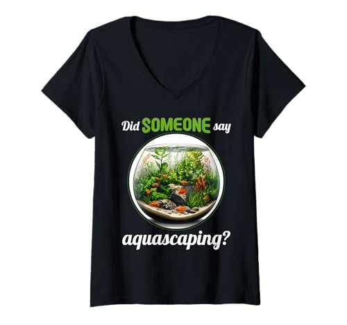 Damen aquascaping Hobby lustiges aquascaping T-Shirt mit V-Ausschnitt Damen aquascaping Hobby lustiges aquascaping T-Shirt mit V-Ausschnitt von Lustiger aquascaping Spruch Shop