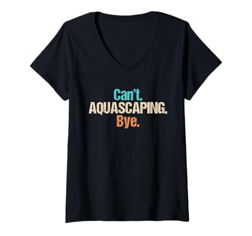 Damen aquascaping Hobby lustiges aquascaping T-Shirt mit V-Ausschnitt Damen aquascaping Hobby lustiges aquascaping T-Shirt mit V-Ausschnitt von Lustiger aquascaping Spruch Shop