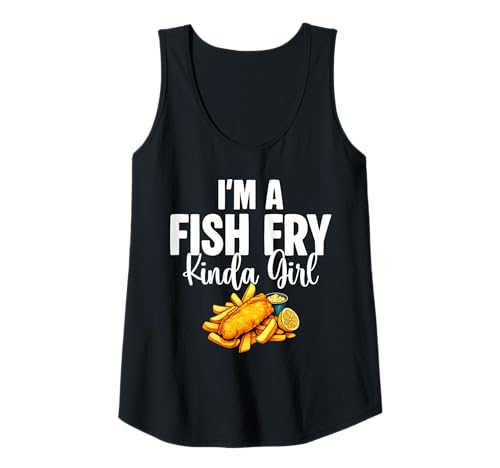 Damen Im A Fish Fry Kinda Girl Fried Fish Tank Top Damen Im A Fish Fry Kinda Girl Fried Fish Tank Top von Lustiger frittierter Fisch Designs Idee