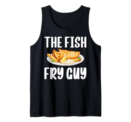 Herren The Fish Fry Guy Fried Fish Tank Top Herren The Fish Fry Guy Fried Fish Tank Top von Lustiger frittierter Fisch Designs Idee