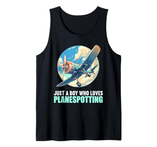 Herren planespotting Hobby lustiges planespotting Tank Top von Lustiger planespotting Spruch Shop