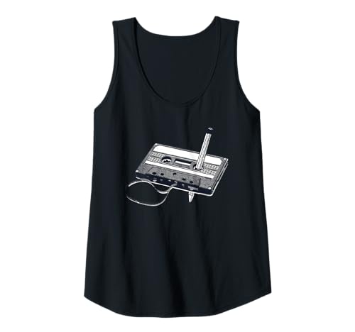 Damen Kassette mit Bleistift 80er Jahre Outfit Mottoparty 80's Tank Top Damen Kassette mit Bleistift 80er Jahre Outfit Mottoparty 80's Tank Top von Lustiges 80er Kostüm & 80's Mottoparty Outfit
