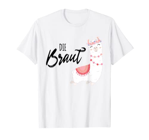 Die Braut Alpaka Junggesellinnenabschied JGA Mädels T-Shirt Die Braut Alpaka Junggesellinnenabschied JGA Mädels T-Shirt von Lustiges Alpaka Saufen Party Junggesellenabschied