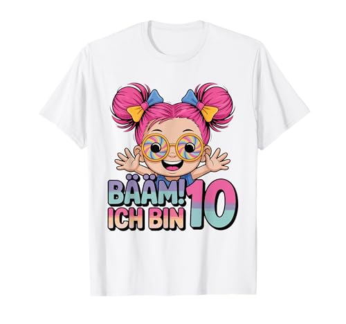 BÄÄÄM Ich Bin 10 Lustiges Geburtstag Kinder Mädchen 10 Jahre T-Shirt von Lustiges BÄÄÄM Ich bin 10 Geburtstag für Kinder