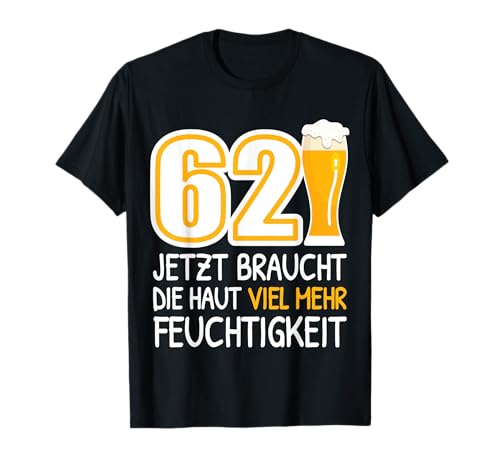 62 Geburtstag Männer Geschenk Bier Witziges Biertrinker T-Shirt 62 Geburtstag Männer Geschenk Bier Witziges Biertrinker T-Shirt von Lustiges Bier Geschenk zum 62. Geburtstag