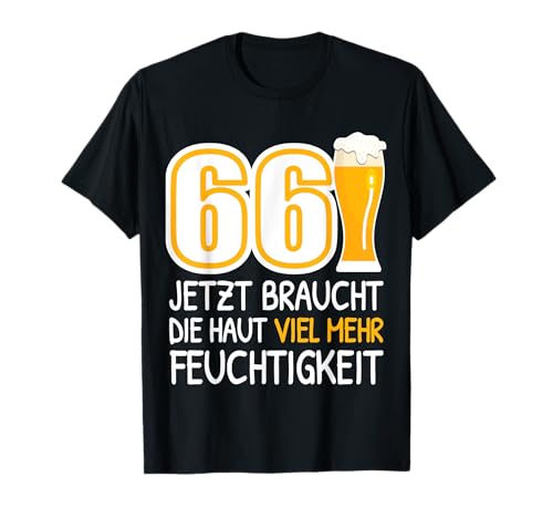 66 Geburtstag Männer Geschenk Bier Witziges Biertrinker T-Shirt 66 Geburtstag Männer Geschenk Bier Witziges Biertrinker T-Shirt von Lustiges Bier Geschenk zum 66. Geburtstag