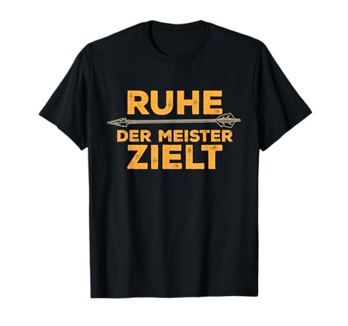 Lustiges Bogenschießen Design Herren Unisex-Erwachsene, Unisex-Kinder Schwarz Klein T-Shirt von Lustiges Bogenschießen Design