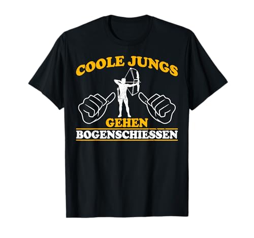 Bogenschütze Coole Jungs Gehen Bogenschießen T-Shirt von Lustiges Bogenschießen Spruch