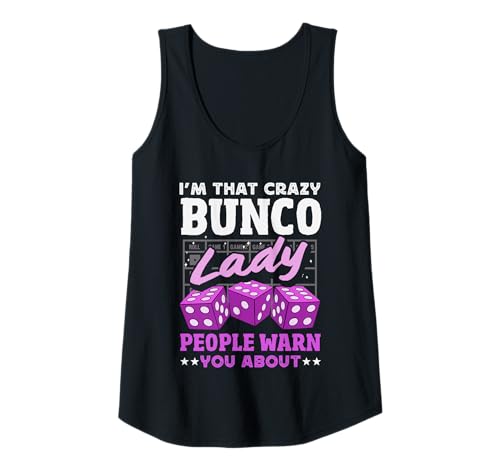 Damen Bunco Bash Design Frauen Verrückte Bunko Lady Tank Top Damen Bunco Bash Design Frauen Verrückte Bunko Lady Tank Top von Lustiges Bunco Spiel Design Für Damen