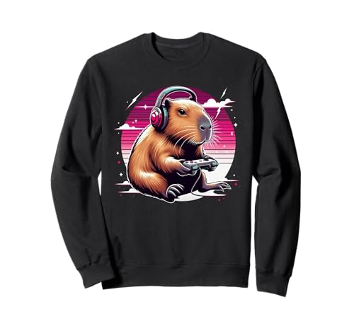 Lustiges Capybara Videospiele Gamer Jungen Männer Kinder Sweatshirt Lustiges Capybara Videospiele Gamer Jungen Männer Kinder Sweatshirt von Lustiges Capybara Gamer Geschenk für Jungen Männer