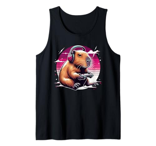 Lustiges Capybara Videospiele Gamer Jungen Männer Kinder Tank Top Lustiges Capybara Videospiele Gamer Jungen Männer Kinder Tank Top von Lustiges Capybara Gamer Geschenk für Jungen Männer