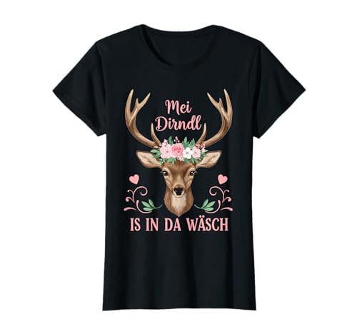 MEI Dirndl is in da Wäsch Lustige Damen Trachten Oktoberfest T-Shirt MEI Dirndl is in da Wäsch Lustige Damen Trachten Oktoberfest T-Shirt von Lustiges Damen Trachten für Oktoberfest