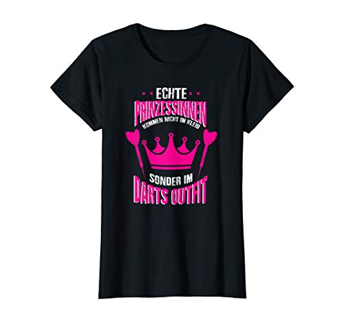 Damen Dart Dartmannschaft Dartspieler Kostüm T-Shirt Damen Dart Dartmannschaft Dartspieler Kostüm T-Shirt von Lustiges Dart Spruch Outfit Kostüm Für Frauen