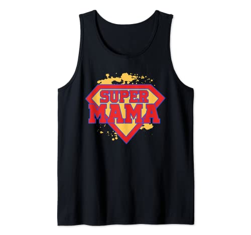 Super Mama Damen Superheldin Muttertag Mutter Super Mom Tank Top Super Mama Damen Superheldin Muttertag Mutter Super Mom Tank Top von Lustiges Design Superkräfte Muttertagsgeschenke