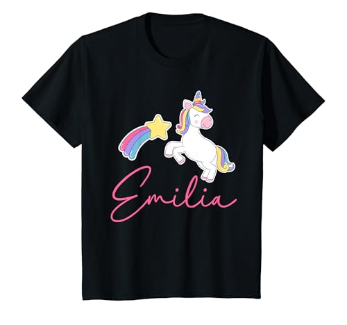 Kinder Mädchen Emilia Einhörner T-Shirt Kinder Mädchen Emilia Einhörner T-Shirt von Lustiges Einhorn Spruch