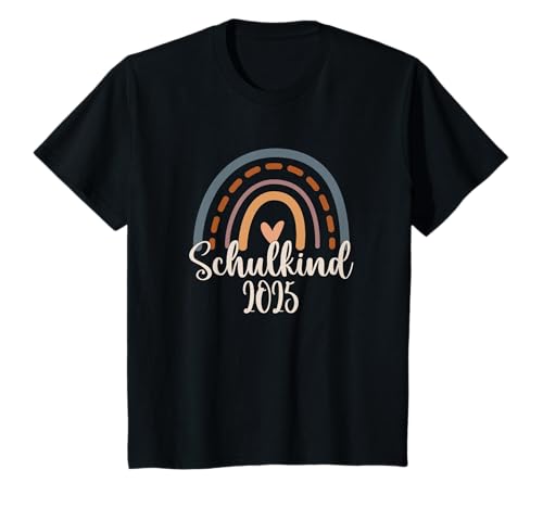 Schulkind 2025 Boho Regenbogen Einschulung Mädchen T-Shirt Schulkind 2025 Boho Regenbogen Einschulung Mädchen T-Shirt von Lustiges Einschulungs Geschenk Schulkind 2025
