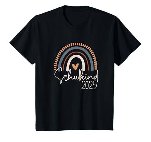 Schulkind 2025 Boho Regenbogen Einschulung Mädchen T-Shirt Schulkind 2025 Boho Regenbogen Einschulung Mädchen T-Shirt von Lustiges Einschulungs Geschenk Schulkind 2025