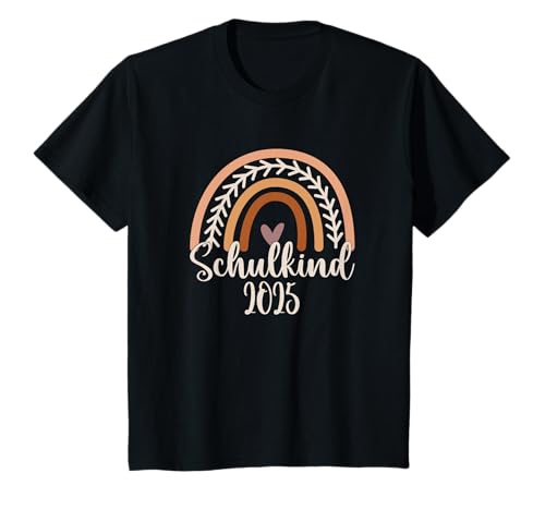 Schulkind 2025 Boho Regenbogen Einschulung Mädchen T-Shirt Schulkind 2025 Boho Regenbogen Einschulung Mädchen T-Shirt von Lustiges Einschulungs Geschenk Schulkind 2025