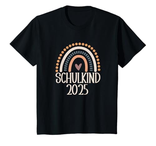 Schulkind 2025 Boho Regenbogen Einschulung Mädchen T-Shirt Schulkind 2025 Boho Regenbogen Einschulung Mädchen T-Shirt von Lustiges Einschulungs Geschenk Schulkind 2025