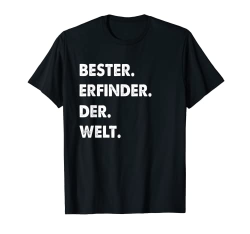 Herren Erfinder Spruch Bester Erfinder Der Welt T-Shirt von Lustiges Erfinder Geschenk Für Männer