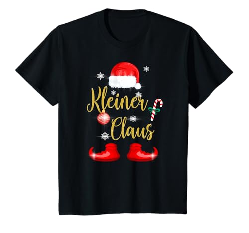 Kinder Kleiner Claus Lustiges Passendes Familien Weihnachten Kinder T-Shirt von Lustiges Familie Weihnachts Geschenke