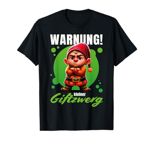Lustiges Fantasy Zwerg Design – Giftzwerg Grummelig Bockig – 'Warnung! Kleiner Giftzwerg' T-Shirt Schwarz Kurzarm Klein EU M Mandarinkragen Cartoon Fantasy Jungen Lustiges Fantasy Zwerg Design – Giftzwerg Grummelig Bockig – 'Warnung! Kleiner Giftzwerg' T-Shirt Schwarz Kurzarm Klein EU M Mandarinkragen Cartoon Fantasy Jungen von Lustiges Fantasy Zwerg Design für Jungen & Männer