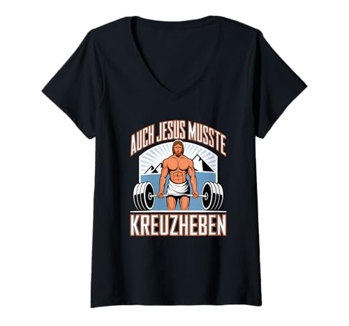 Damen Bodybuilding Gym Fitnessstudio Workout Lustiger Spruch T-Shirt mit V-Ausschnitt Damen Bodybuilding Gym Fitnessstudio Workout Lustiger Spruch T-Shirt mit V-Ausschnitt von Lustiges Fitness Geschenk Herren