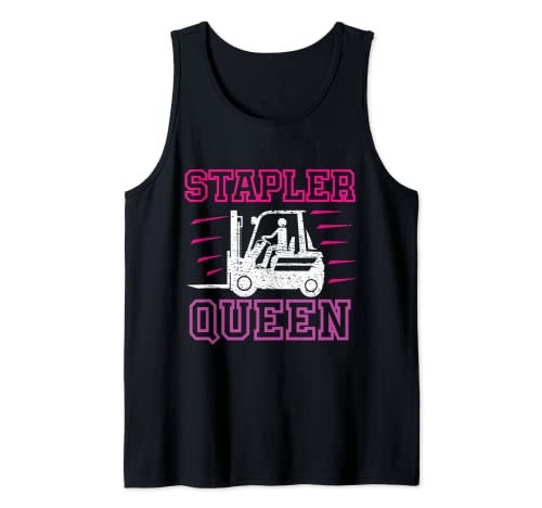 Stapler Queen Lustiges Frauen Staplerfahrerin Tank Top Stapler Queen Lustiges Frauen Staplerfahrerin Tank Top von Lustiges Gabelstaplerfahrer Staplerfahrer Geschenk