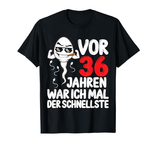 Herren Vor 36 Jahren war ich mal der Schnellste 36. Geburtstag Mann T-Shirt Herren Vor 36 Jahren war ich mal der Schnellste 36. Geburtstag Mann T-Shirt von Lustiges Geburtstagsgeschenk 36. Geburtstag Männer
