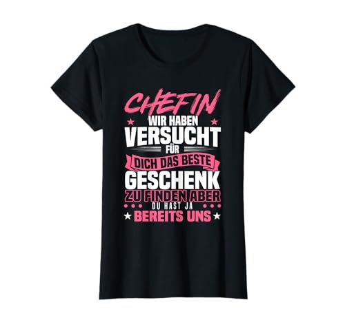 Damen Beste Chefin Abschied Geburtstag Mitarbeiter Spruch Lustig T-Shirt Damen Beste Chefin Abschied Geburtstag Mitarbeiter Spruch Lustig T-Shirt von Lustiges Geschenk Für Chefin T-shirt Chef Leiter