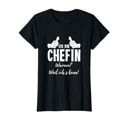 Lustiges Geschenk Kollege Berufe Arbeitskollegen Beruf Chef Stolze Chefin T-Shirt Ich Bin Chefin Weil Ich Kann S Damen Schwarz Klassisch Geschnitten Klassische Passform Rundhals-Ausschnitt Kurzarm Lustiges Geschenk Kollege Berufe Arbeitskollegen Beruf Chef Stolze Chefin T-Shirt Ich Bin Chefin Weil Ich Kann S Damen Schwarz Klassisch Geschnitten Klassische Passform Rundhals-Ausschnitt Kurzarm von Lustiges Geschenk Kollege Berufe Arbeitskollegen