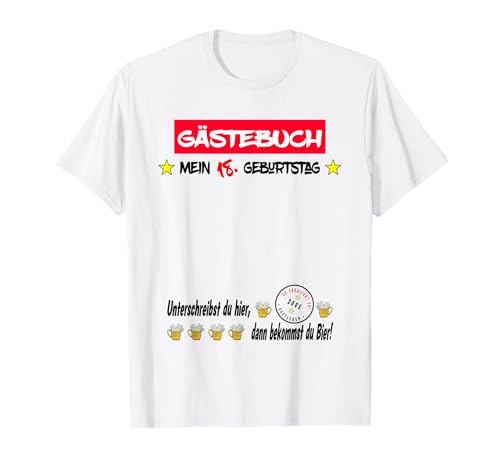 Gästebuch 18. Geburtstag Junge Mädchen 18 Jahre 2005 T-Shirt Gästebuch 18. Geburtstag Junge Mädchen 18 Jahre 2005 T-Shirt von Lustiges Geschenke Outfit Party-Gastebuch