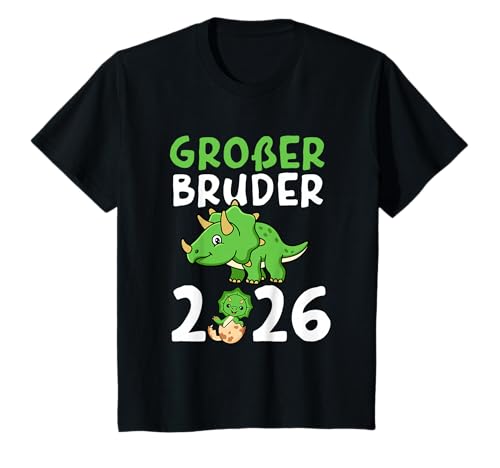 Großer Bruder 2026 Dinosaurier Baby T-Rex Jungen Dino T-Shirt Großer Bruder 2026 Dinosaurier Baby T-Rex Jungen Dino T-Shirt von Lustiges Großer Bruder Dino Baby Geschenk 2026