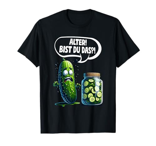 Lustiges Gurke Outfit & Gurkenliebhaber Sprüche Alter! Bist du das?! Gurke Pickle Gurkenliebhaber T-Shirt Schwarz Klein Klassisch U-Ausschnitt Damen Unisex-Jugendliche Lustiges Gurke Outfit & Gurkenliebhaber Sprüche Alter! Bist du das?! Gurke Pickle Gurkenliebhaber T-Shirt Schwarz Klein Klassisch U-Ausschnitt Damen Unisex-Jugendliche von Lustiges Gurke Outfit & Gurkenliebhaber Sprüche