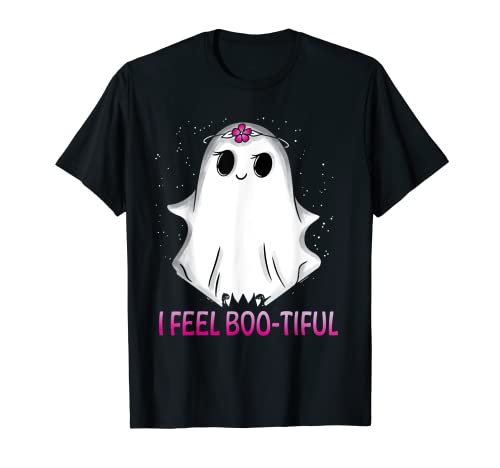 Halloween süßes Gespenst I feel Boo-tiful Damen Kinder T-Shirt Halloween süßes Gespenst I feel Boo-tiful Damen Kinder T-Shirt von Lustiges Halloween Kostüm Gespenst Geschenk