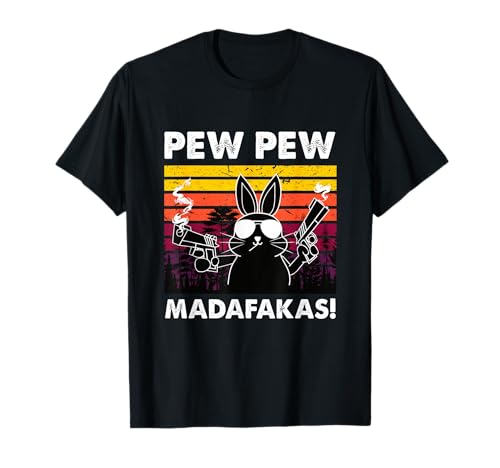 Pew Pew Madafakas Hase Damen Vintage Kaninchen Crazy Hasen T-Shirt Pew Pew Madafakas Hase Damen Vintage Kaninchen Crazy Hasen T-Shirt von Lustiges Hasen Pew Pew Madafakas!