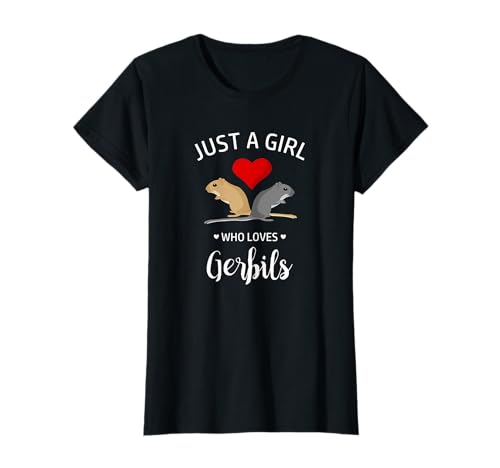 Nur ein Mädchen, das Rennmäuse liebt - Gerbil Haustier T-Shirt Nur ein Mädchen, das Rennmäuse liebt - Gerbil Haustier T-Shirt von Lustiges Haustier Rennmaus Design von ChWi
